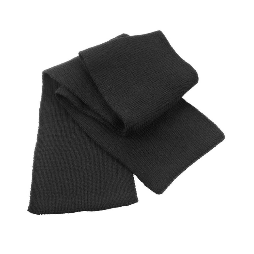 Result Winter Essentials Classic Knitted Heavy Scarf / Black